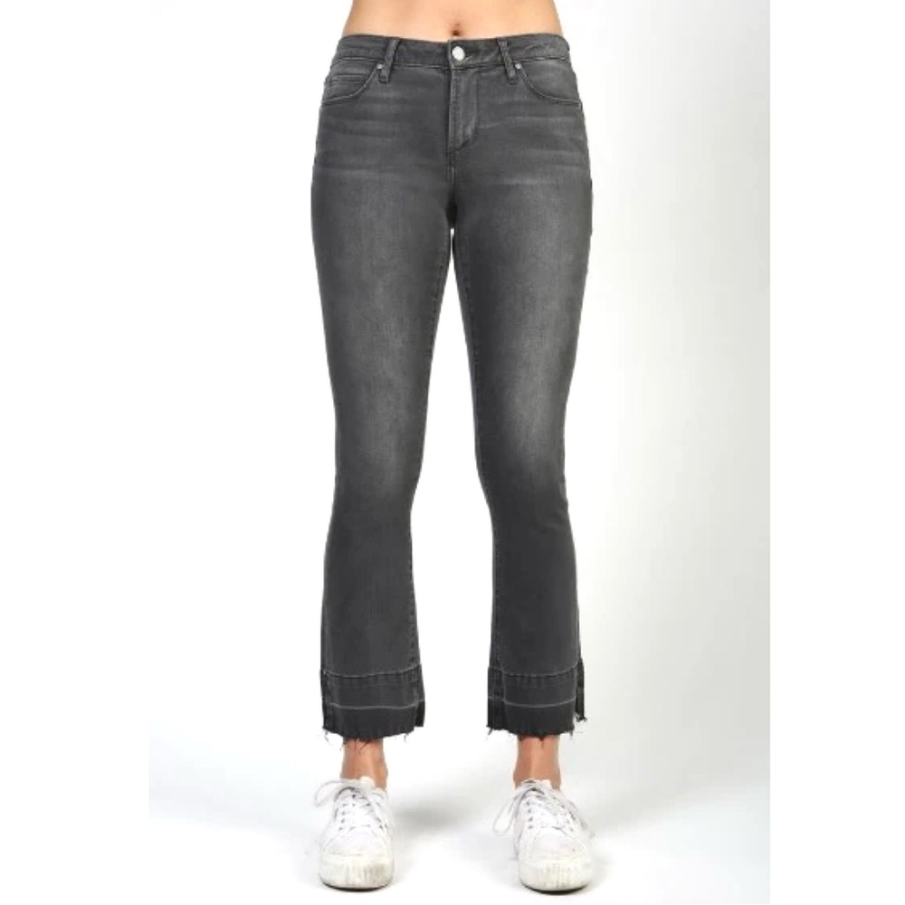 Articles Of Society London Crop Flare Jeans Women’s Size 27 Raw Hems Mid Rise